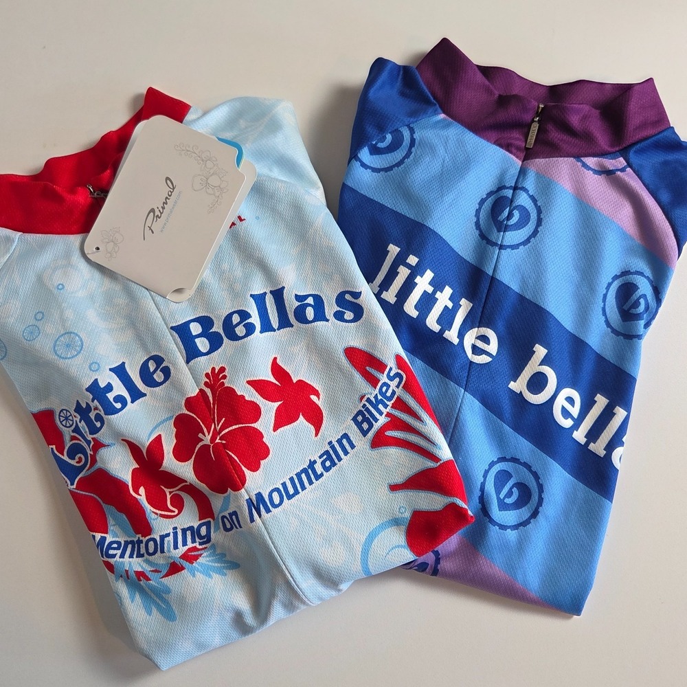 Lot of 2 Primal Little Bellas Cycling Jerseys Womens Med Shirt Top 1 NWT Floral